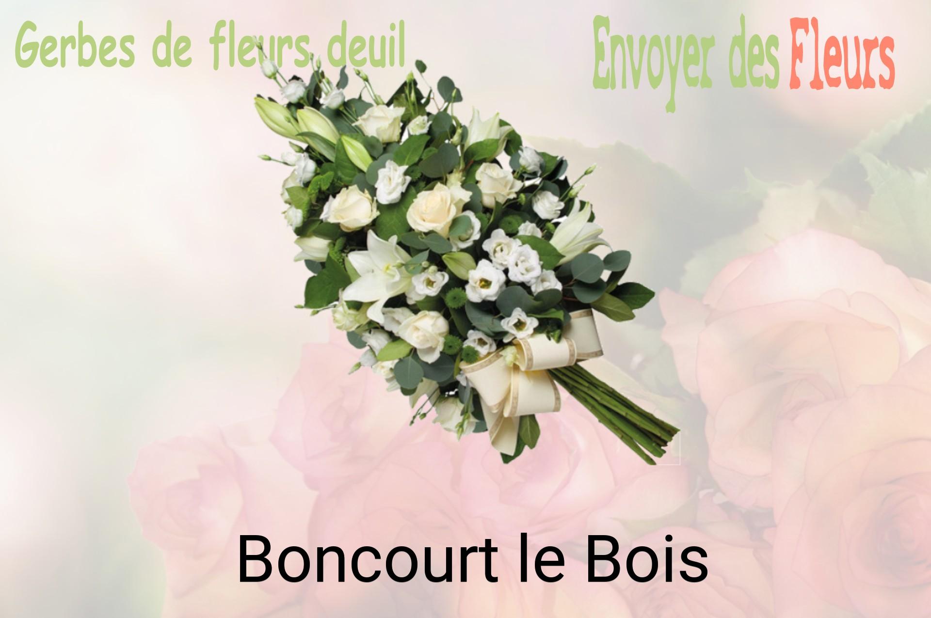Gerbe de fleurs de deuil livrée à Boncourt-le-Bois